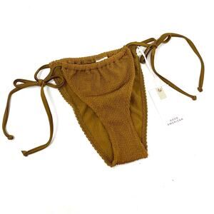 Good American Always Fits Tiny Ties Bottom Bronze Size 1/2